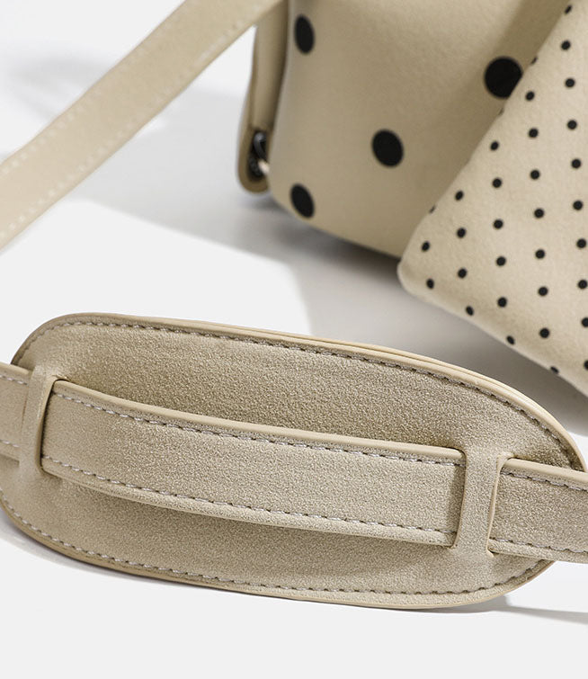 Polka Dot Satchel Boston Bag