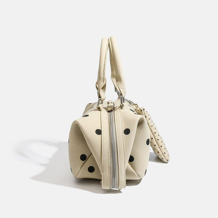 Polka Dot Satchel Boston Bag