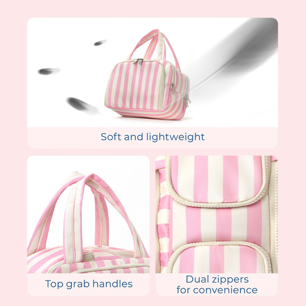 Candy Stripe Travel Organizer