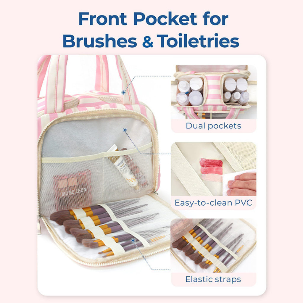 Candy Stripe Travel Organizer