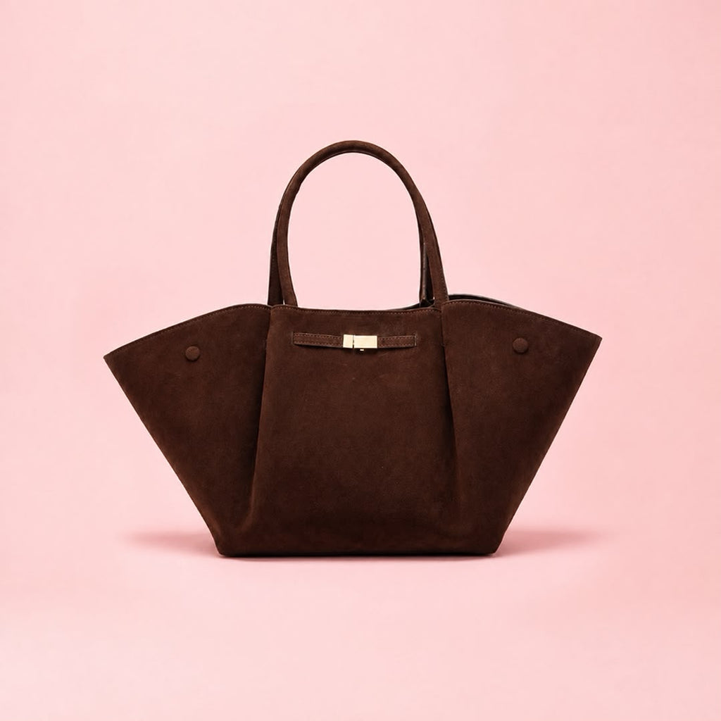 Suede Wing Tote Bag