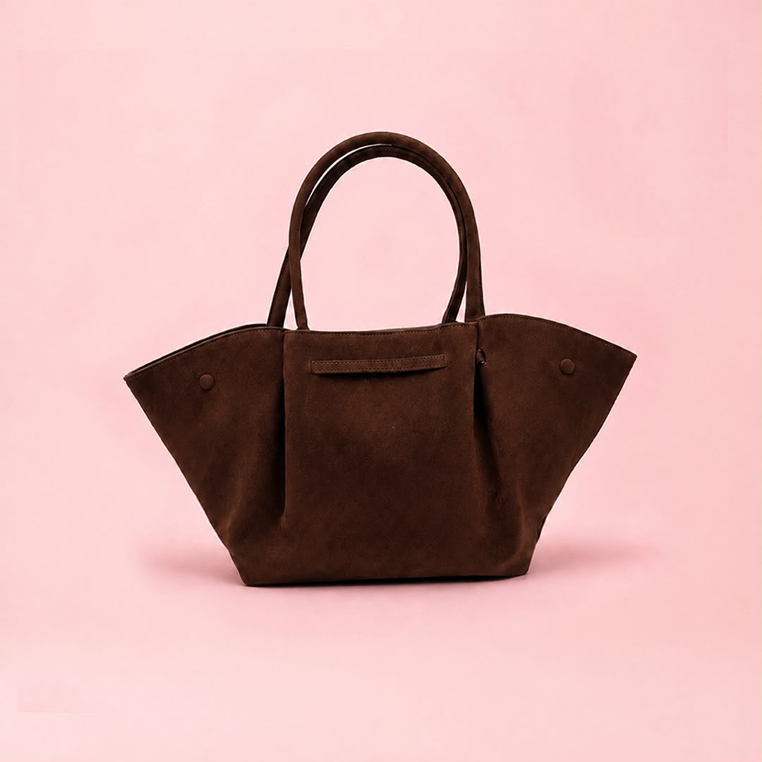 Suede Wing Tote Bag