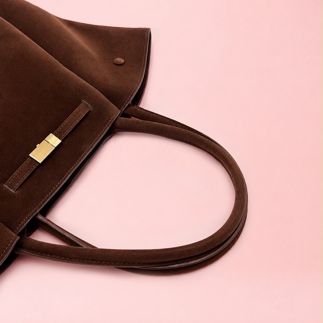 Suede Wing Tote Bag