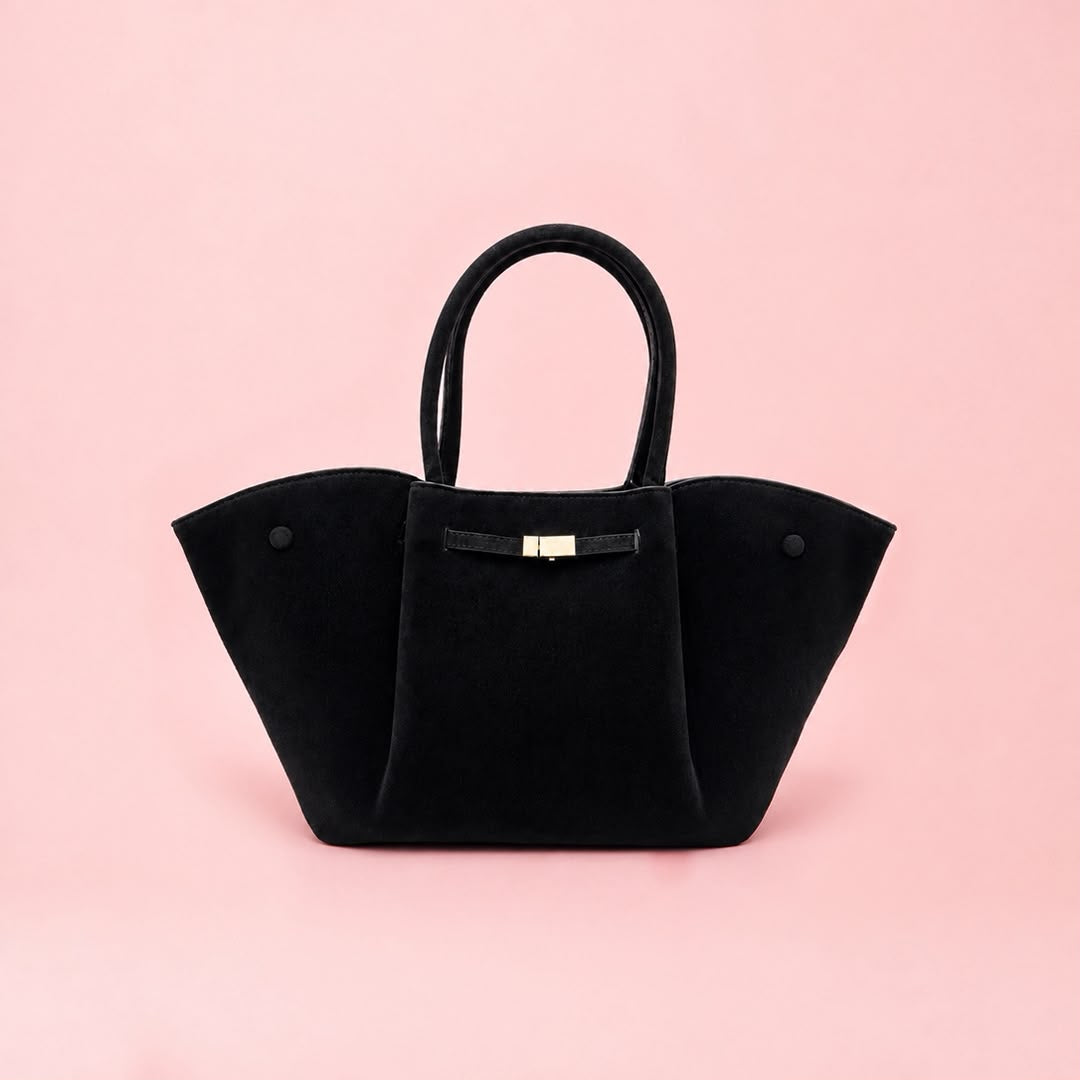 Suede Wing Tote Bag