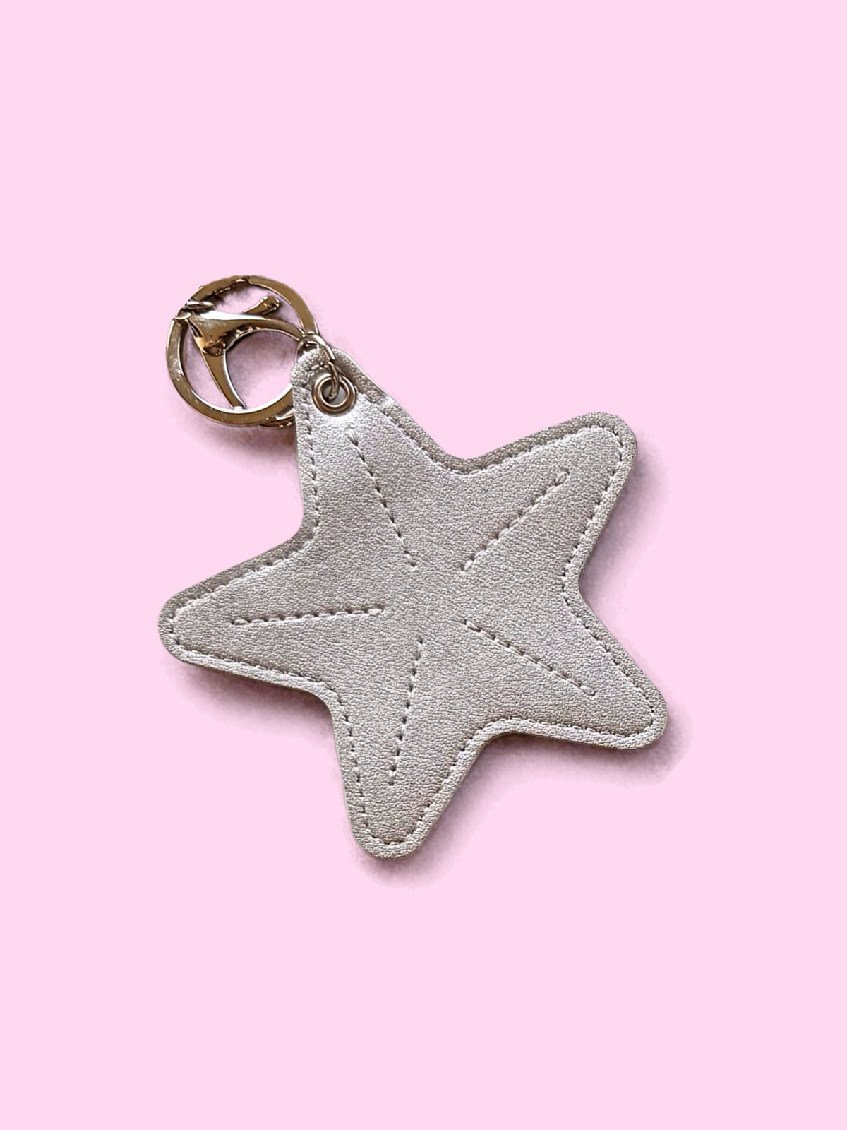 Star Leather Keychain &amp; Sunglasses Holder Bag Charm