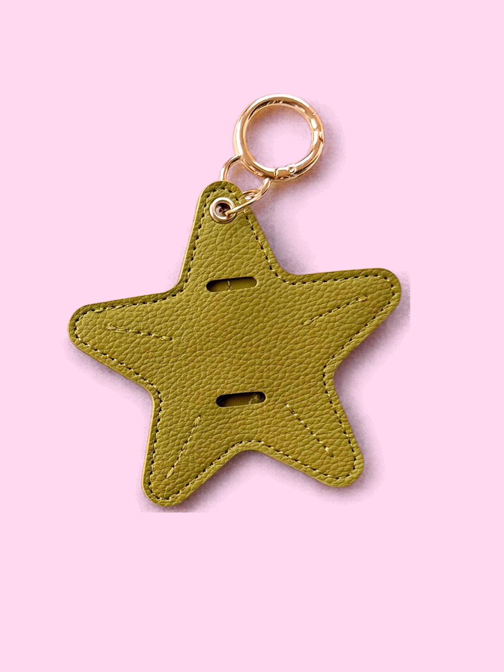 Star Leather Keychain &amp; Sunglasses Holder Bag Charm