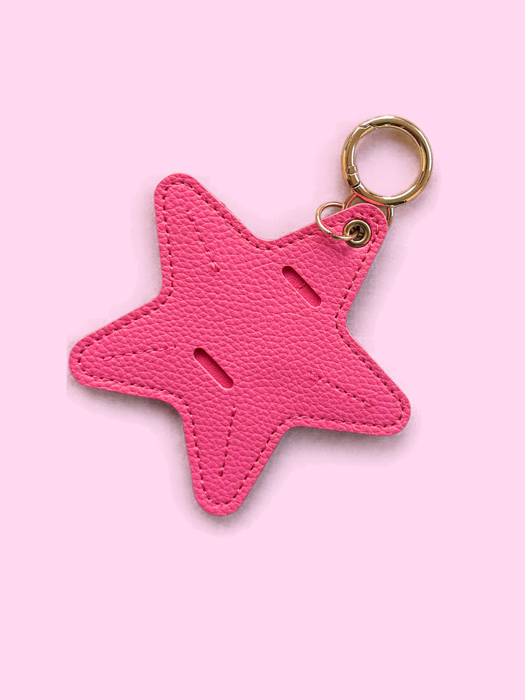 Star Leather Keychain &amp; Sunglasses Holder Bag Charm