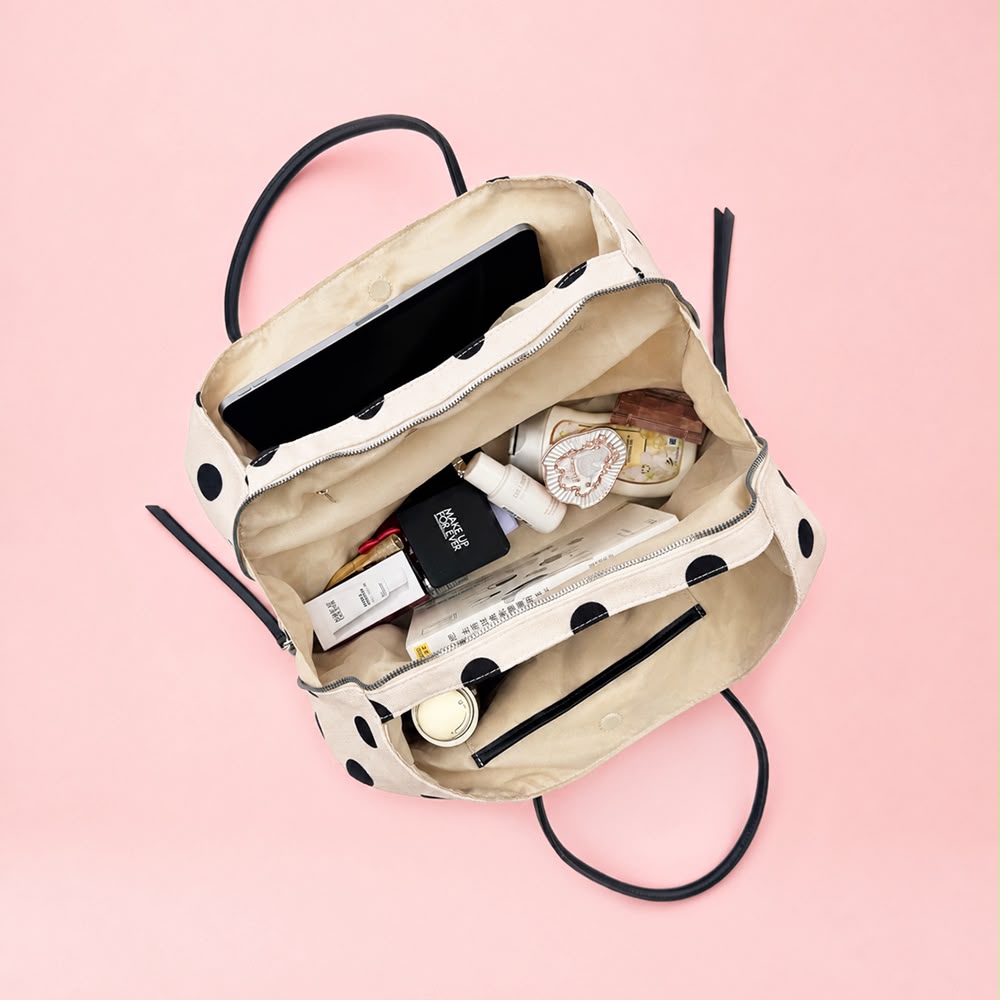 Polka Dot Everyday Travel Tote Bag