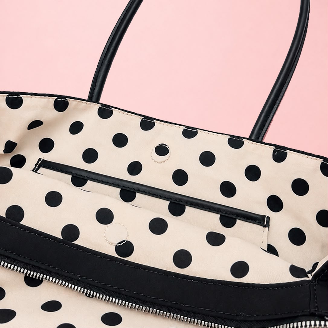 Polka Dot Everyday Travel Tote Bag