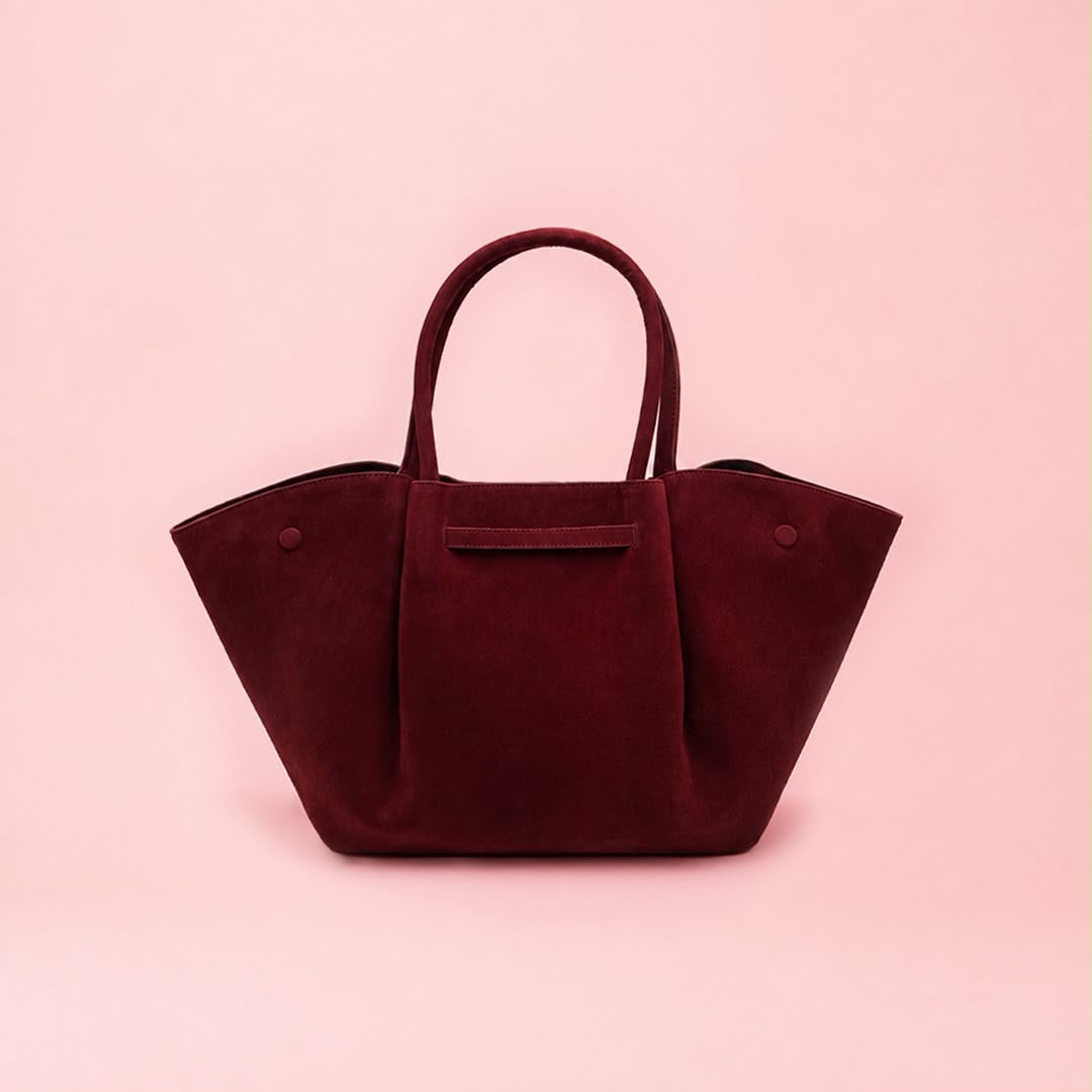Suede Wing Tote Bag