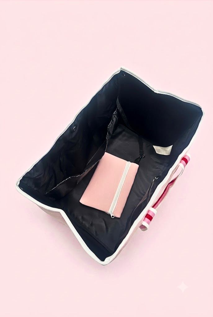 The Parallel Tote in Pink, alternate view