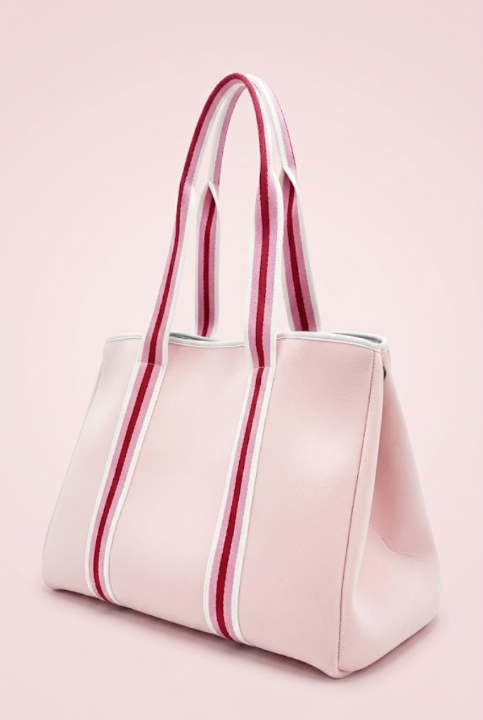 The Parallel Tote neoprene bag in Pink